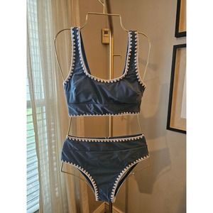 Cupshe NWT Embroidered Two Piece Suit,  Size XS